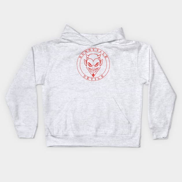 Sunnyvale Devils (red-worn) [Rx-Tp] Kids Hoodie by Roufxis